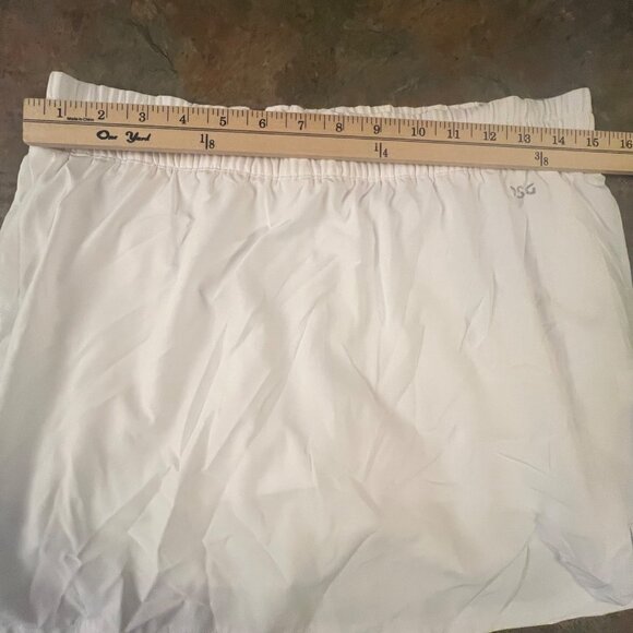 DSG‎ Womens Mid-Rise Stride Skort With Built-In Shorts M White - Picture 4 of 8
